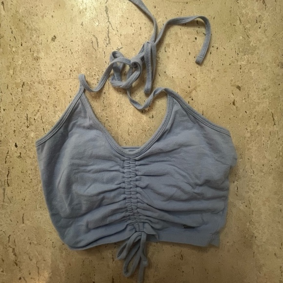 Hollister Tops - Hollister Blue Crop Top Size Small
